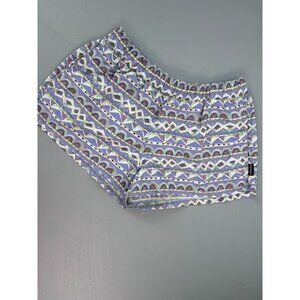 Patagonia women's small purple aztec patterned baggies shorts hiking‎ outdoor
